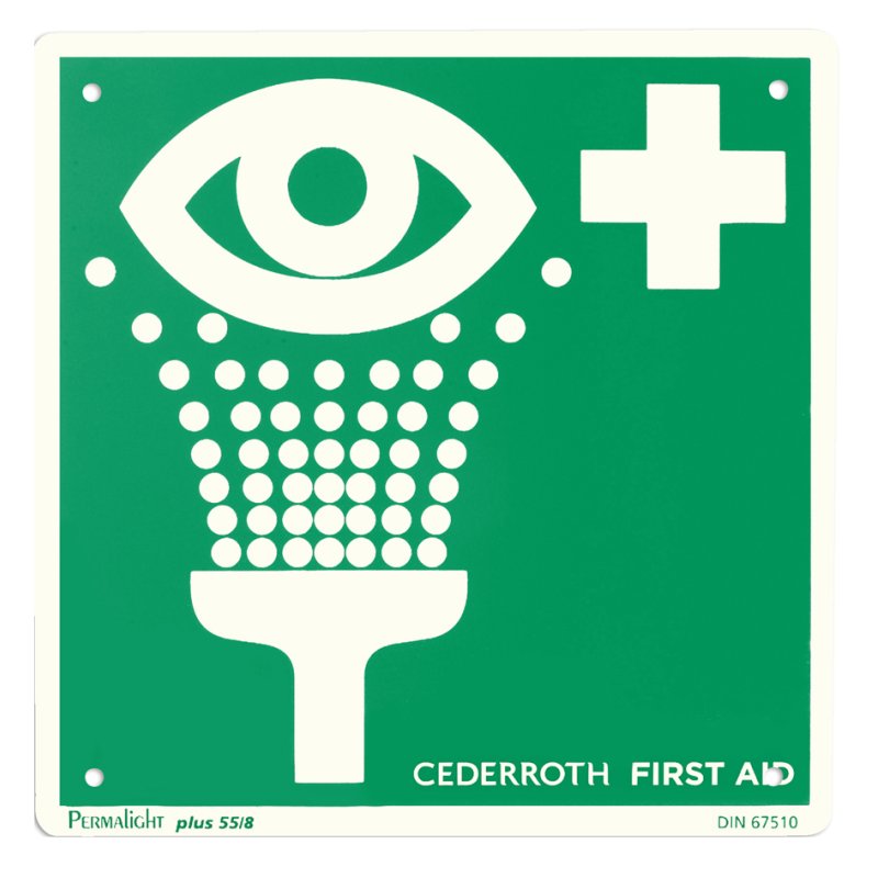 CEDERROTH reddingsbord rettungszeichen, nalichtend, 200×200 mm
